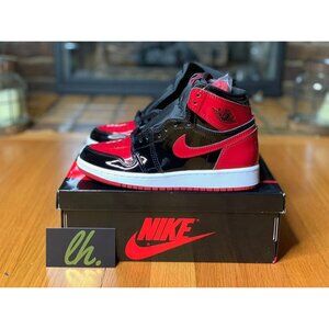 Size 5.5y Air Jordan 1 Retro High "Patent Bred"